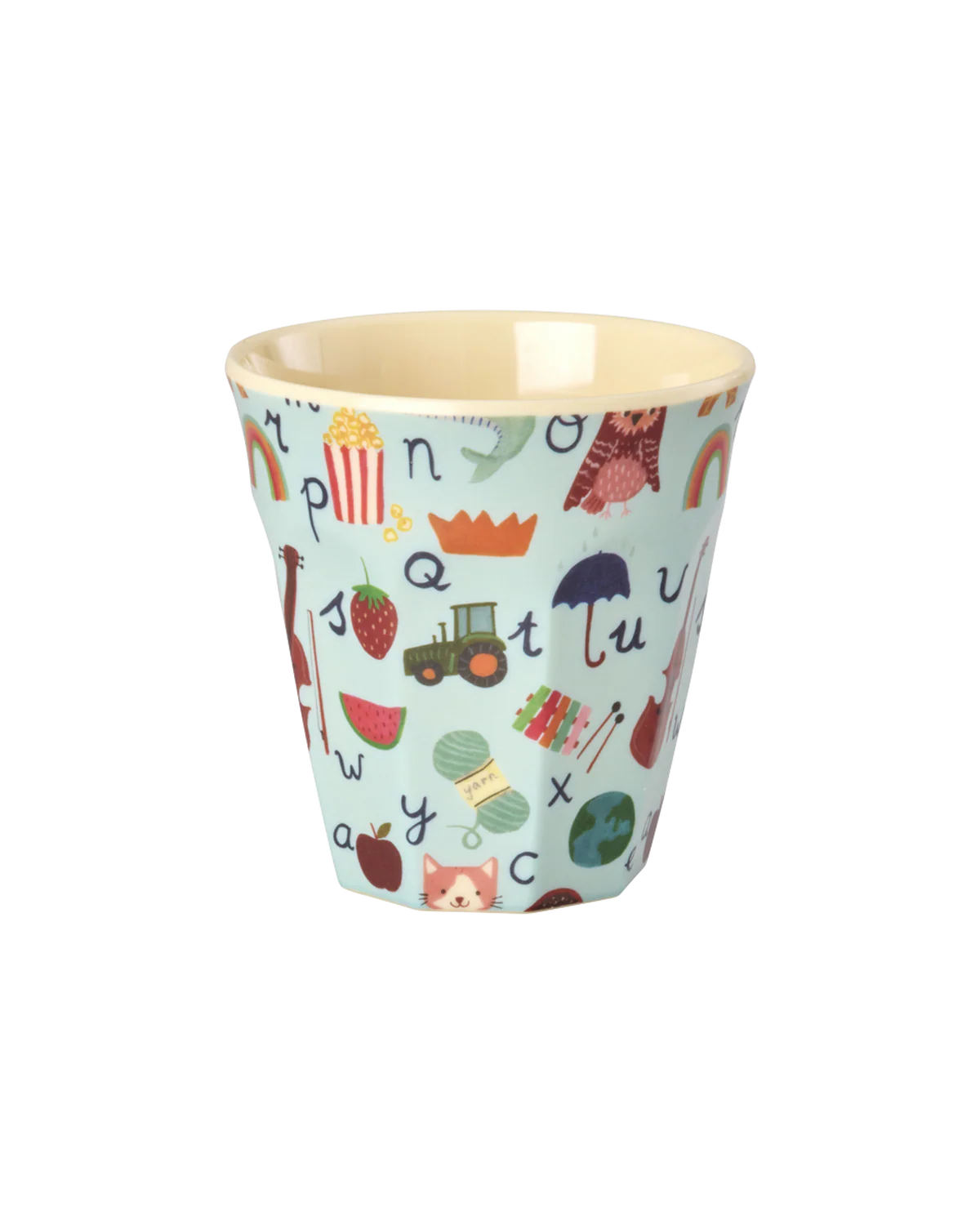 Rice - Medium beker - ABC blauw