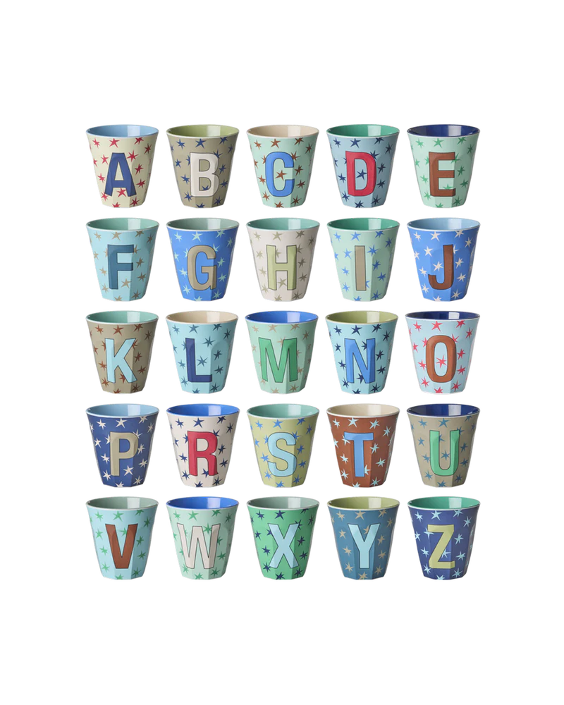 Melamine cup Star - A t/m Z