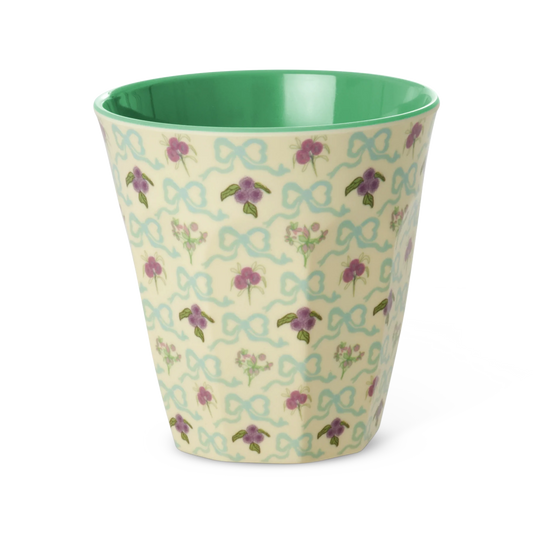 Rice - Medium Beker Bow bouquet