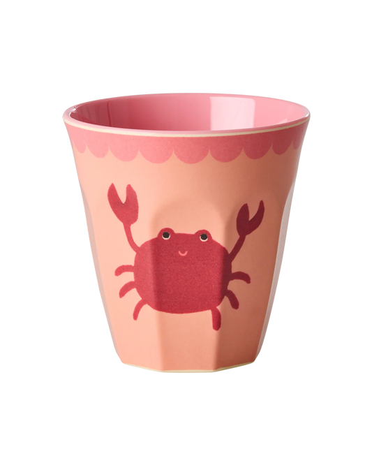 Rice - Medium Beker - Crab Print