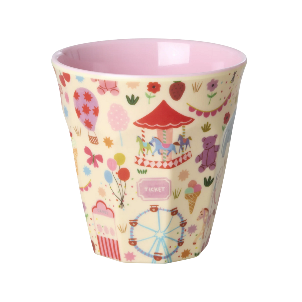 Rice - Melamine Cup Medium - Fun Fair Pink