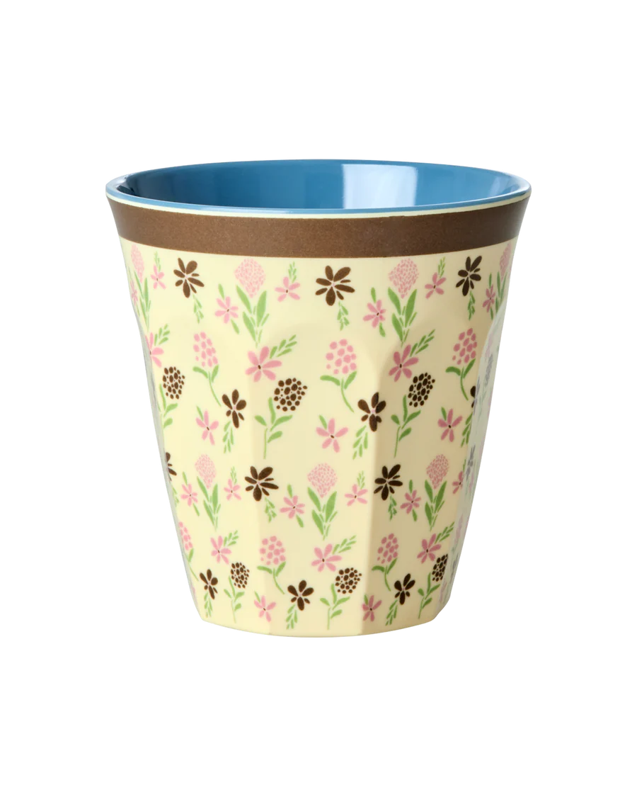 Rice - Melamine Cup Medium - Hacienda Flower