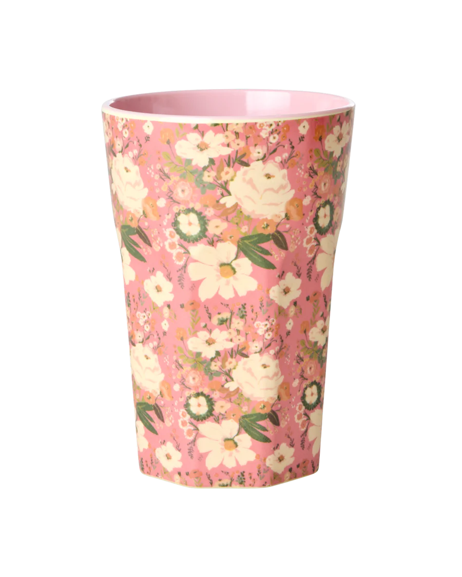 Rice - Melamine Cup Large - Allison Flower