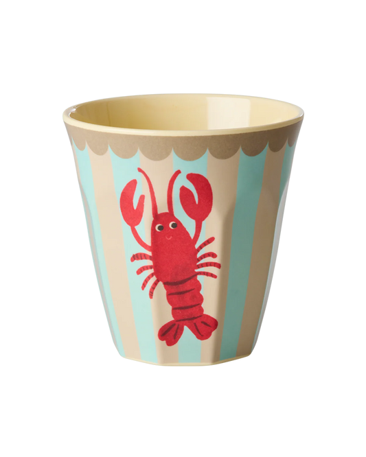 Rice - Medium Beker - Lobster Print