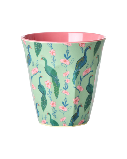 Rice - Medium Beker Peacock