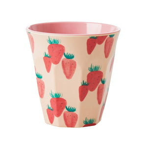 Melamine cup medium - Rice Strawberry print