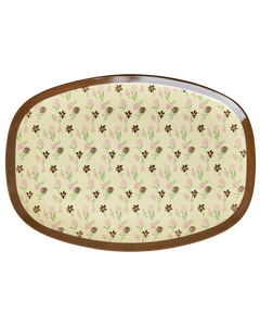 Rice - Melamine plate with Hacienda flower print