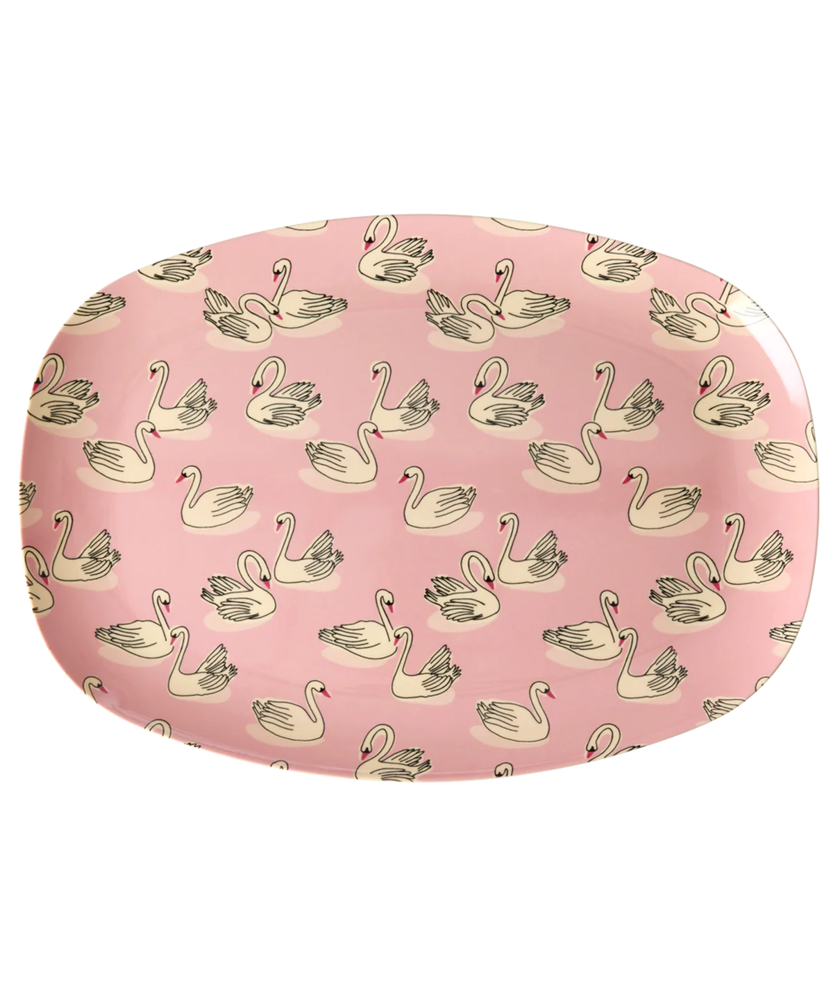 Rice - Melamine plate - Swan