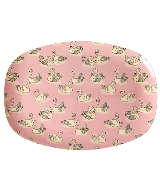 Rice - Melamine plate - Swan