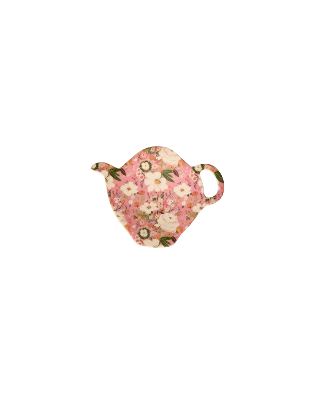 Rice - Tea Bag Plate - Coral - Alisson Flower Print