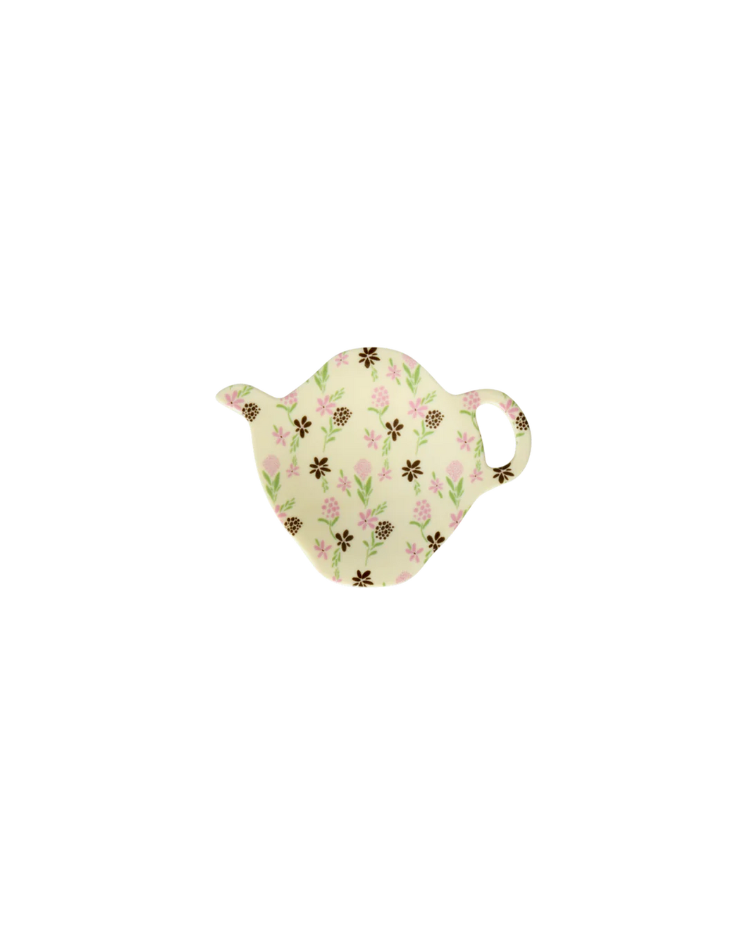 Rice - Tea Bag Plate - Cream - Hacienda Flower Print