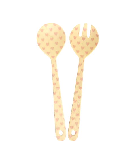 Rice - Salad servers Heart