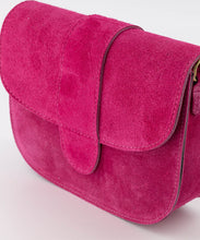 Afbeelding in Gallery-weergave laden, Tas maan - Fuchsia suede
