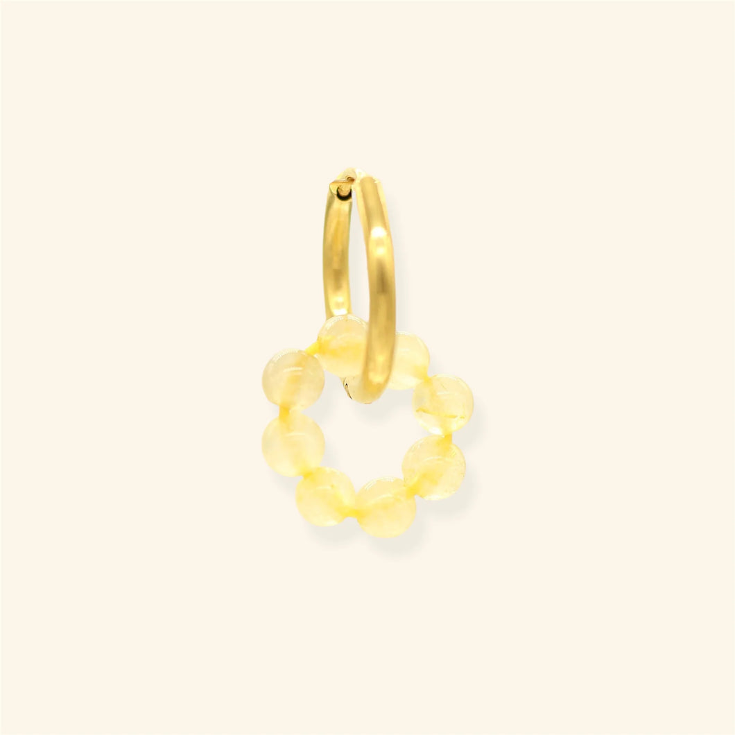 Mable oorbel - Citrien Gemstone