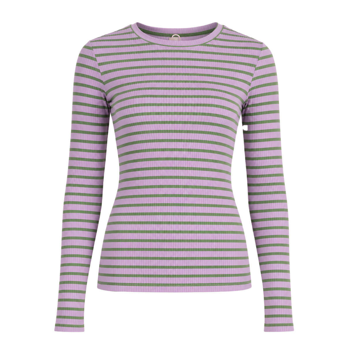 Anna Longsleeve streep - Lila/groen