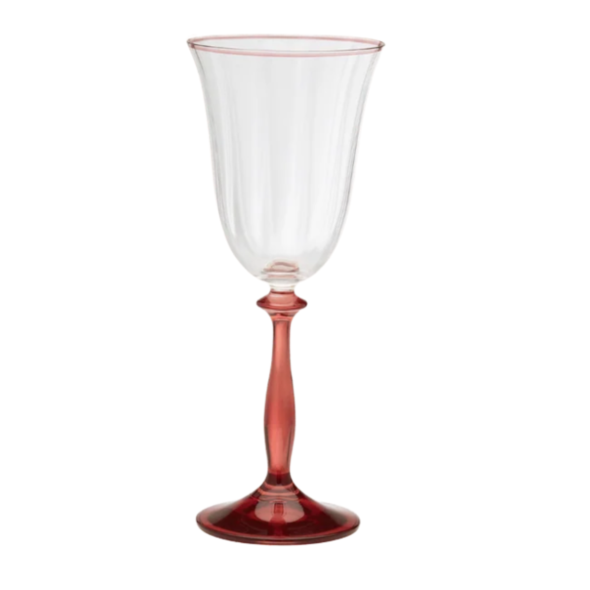 Anna + Nina - Ruby Optic Wine Glass