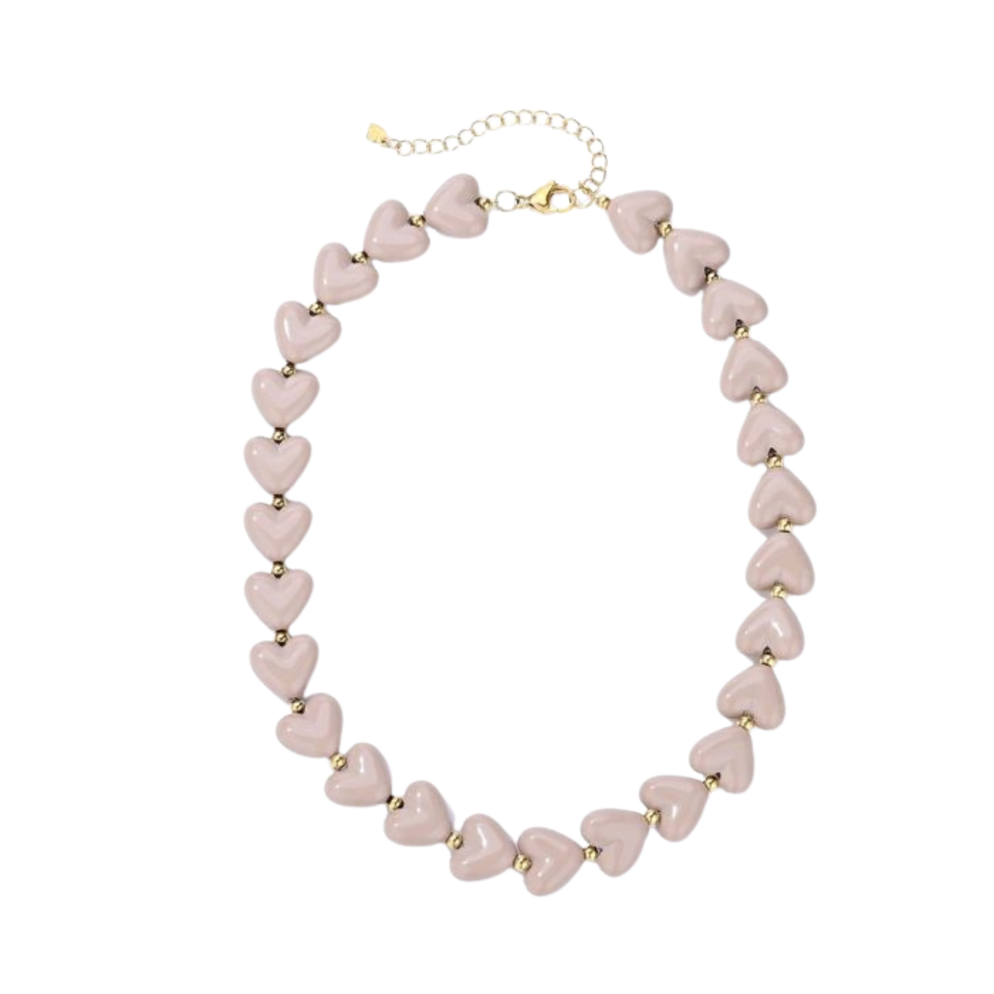 Kralenketting Amour L - Taupe