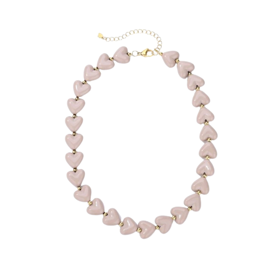 Kralenketting Amour L - Taupe