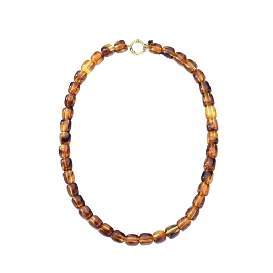 Kralen ketting Lynn - Amber