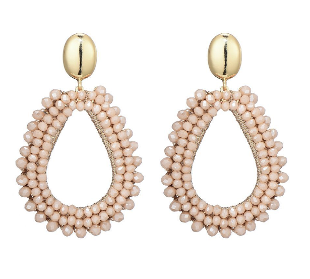 Oorbellen - Beige