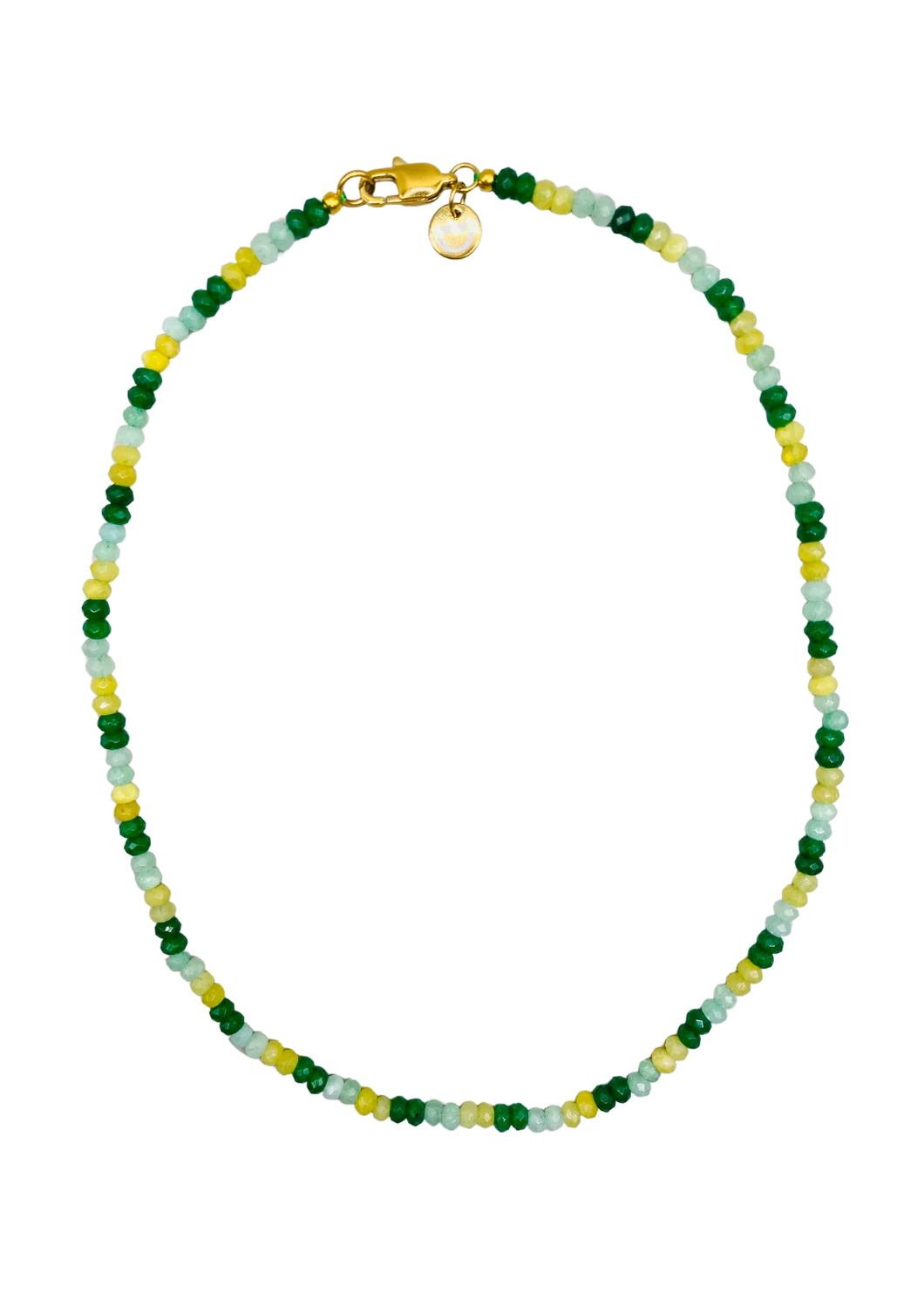 Bonnie Studio's - Roger mixed necklace green