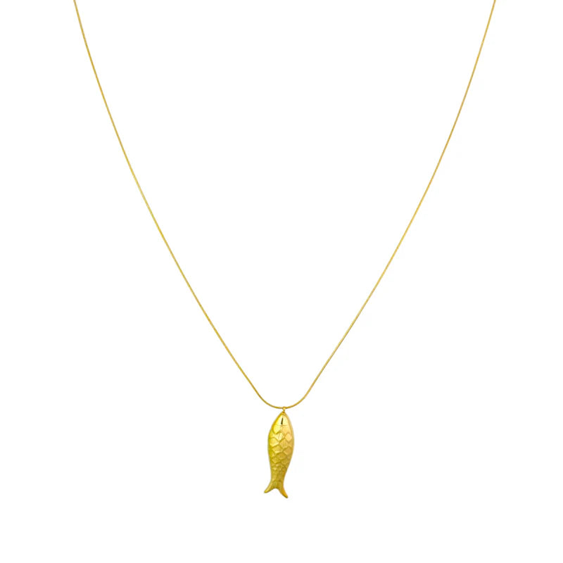 Lange ketting vis - Goud