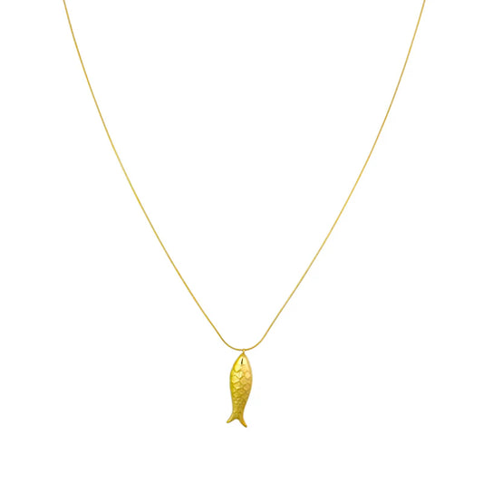 Lange ketting vis - Goud