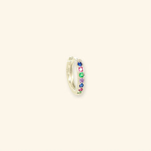 Mable oorbel - Disco Rhinestone zilver