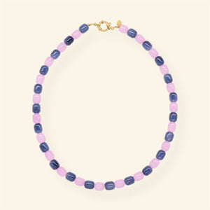 Mable ketting - Lila/blauw