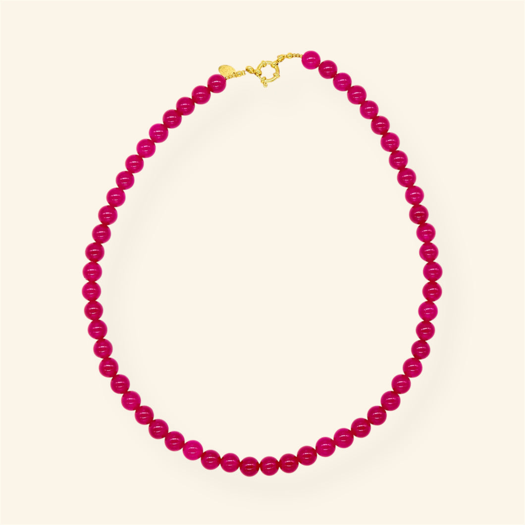 Mable ketting - Fuchsia