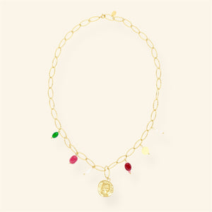 Mable ketting - Goud munt