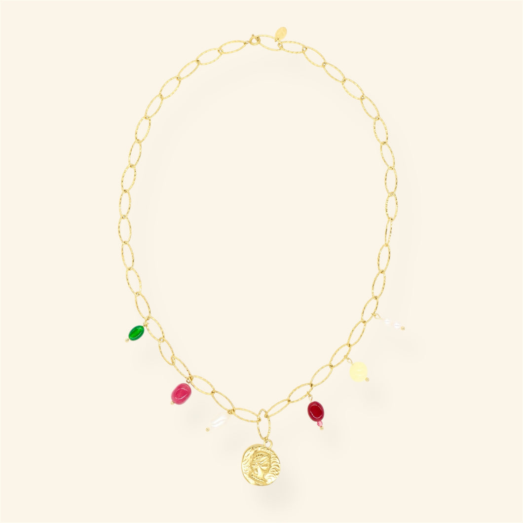 Mable ketting - Goud munt