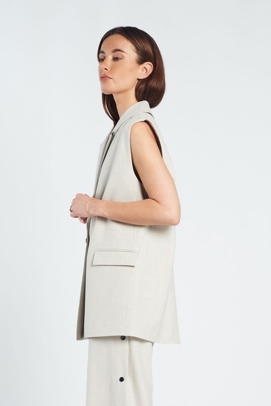 Spooq Gilet Quinn - Beige Melange