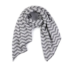 Afbeelding in Gallery-weergave laden, Sjaal zigzag - Grijs
