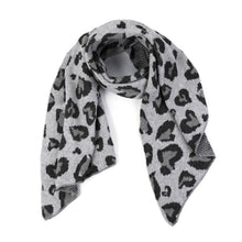 Afbeelding in Gallery-weergave laden, Sjaal panterprint - Grijs

