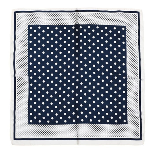 Sjaaltje vierkant stippen - Navy