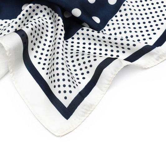 Sjaaltje vierkant stippen - Navy