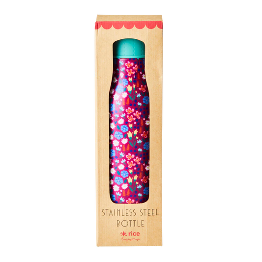 Roestvrijstalen Fles - Meerkleurig - Poppy Print