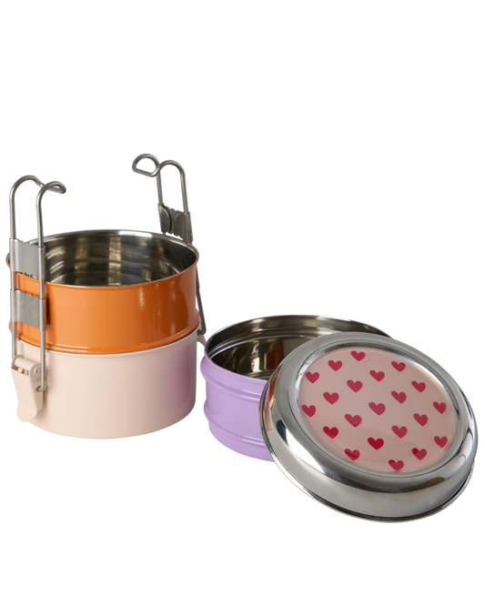 Rice - Roestvrijstalen Lunchbox - Heart Print
