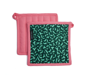Pannenlappen Set Vivid Green Green - set van 2