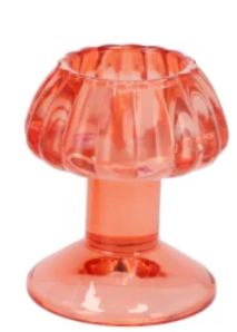 Waxinelichthouder mushroom - Oranje