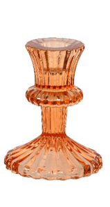 Kandelaar Glas - Oranje
