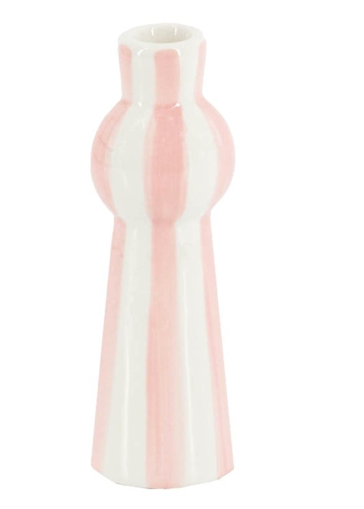 Kandelaar Gestreept - Roze