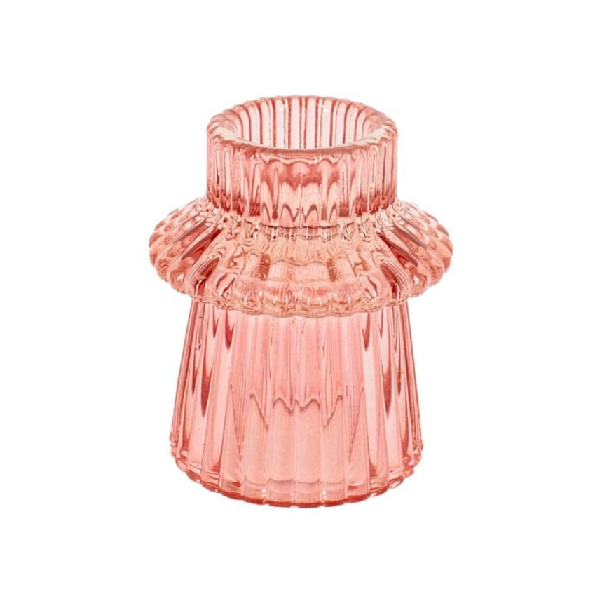 Kaarsenstandaard smal - Roze