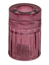 Afbeelding in Gallery-weergave laden, Glazen kaarsenstandaard - Roze
