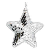 Afbeelding in Gallery-weergave laden, Kersthanger Disco Ster - Zilver
