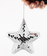 Afbeelding in Gallery-weergave laden, Kersthanger Disco Ster - Zilver
