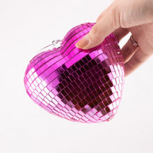 Afbeelding in Gallery-weergave laden, Kersthanger Disco Hart - Roze/Multicolour

