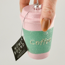Afbeelding in Gallery-weergave laden, Kerstbal hanger coffee to go - Pastel
