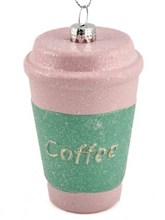 Afbeelding in Gallery-weergave laden, Kerstbal hanger coffee to go - Pastel

